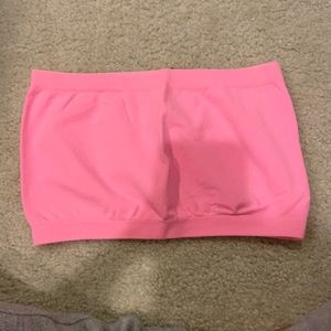 Hot pink bandeau/cropped top